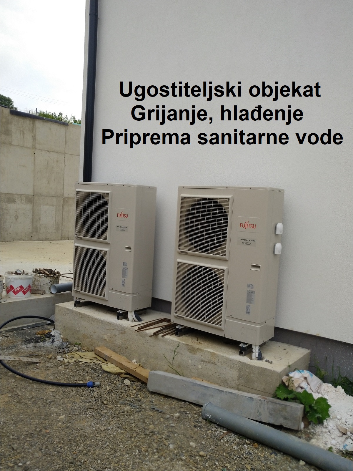 Ugostiteljski objekat grijanje-hladjenje, priprema sanitarne vode